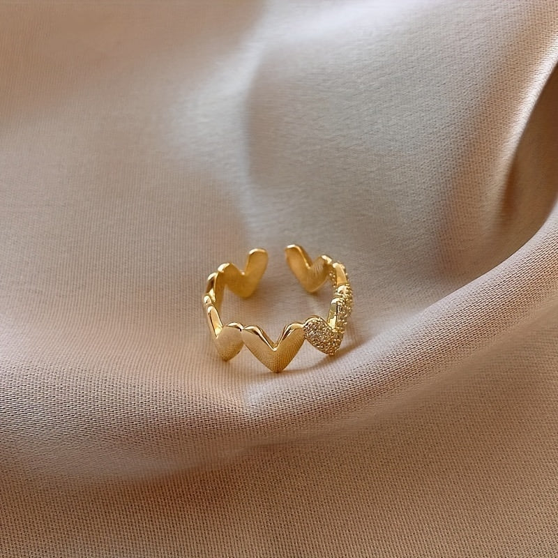 Zircon Heart Ring