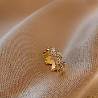 Zircon Heart Ring