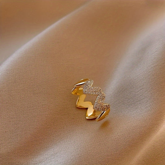 Zircon Heart Ring