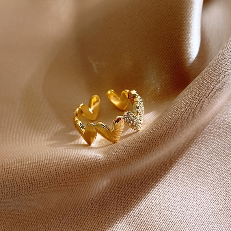 Zircon Heart Ring