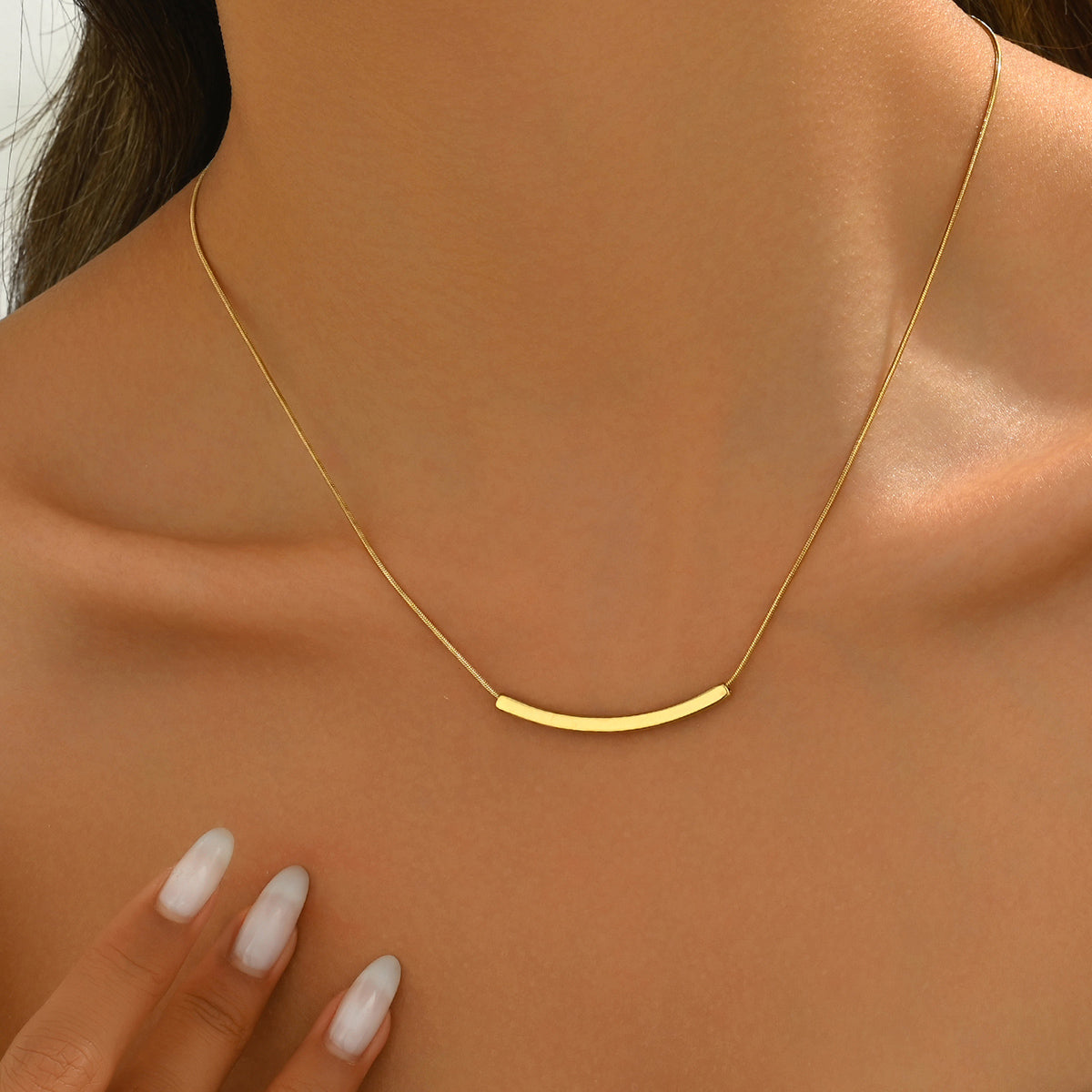 Geometric Bar Necklace