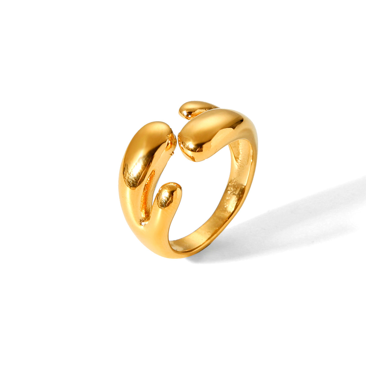 Gold Plated Wrap adjustable ring