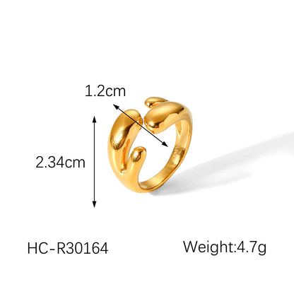 Gold Plated Wrap adjustable ring