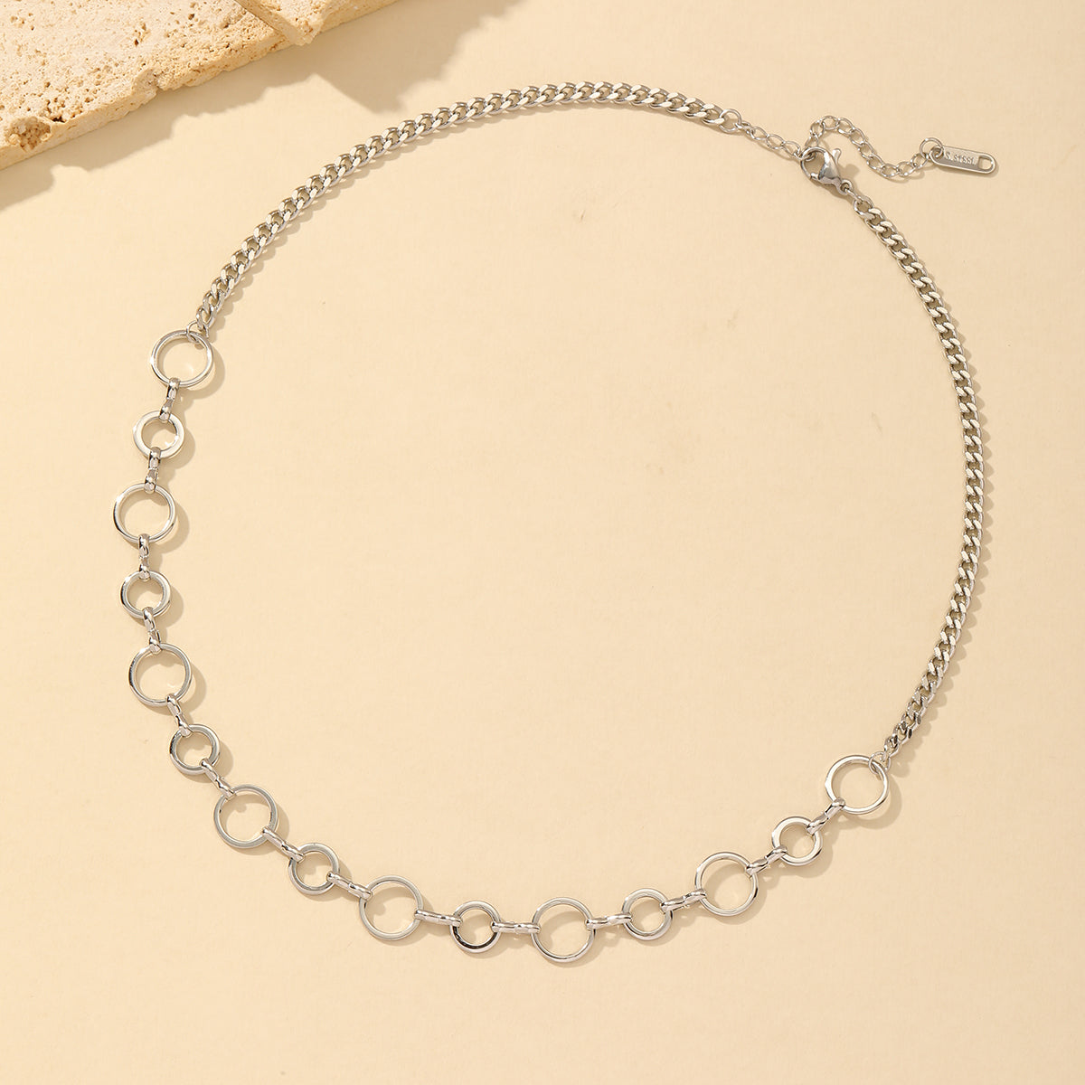 Commute Round Gold Plated Necklace