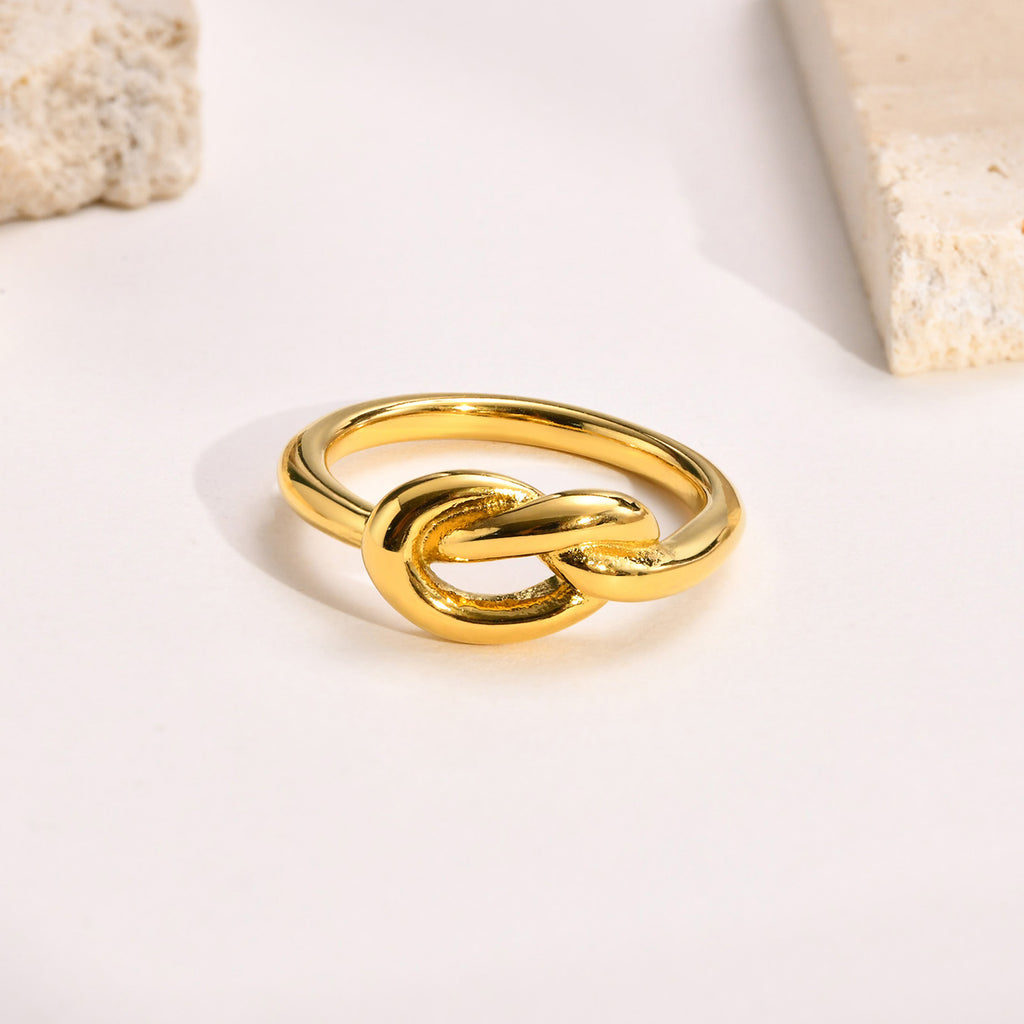 Gold Plated Knot Ring