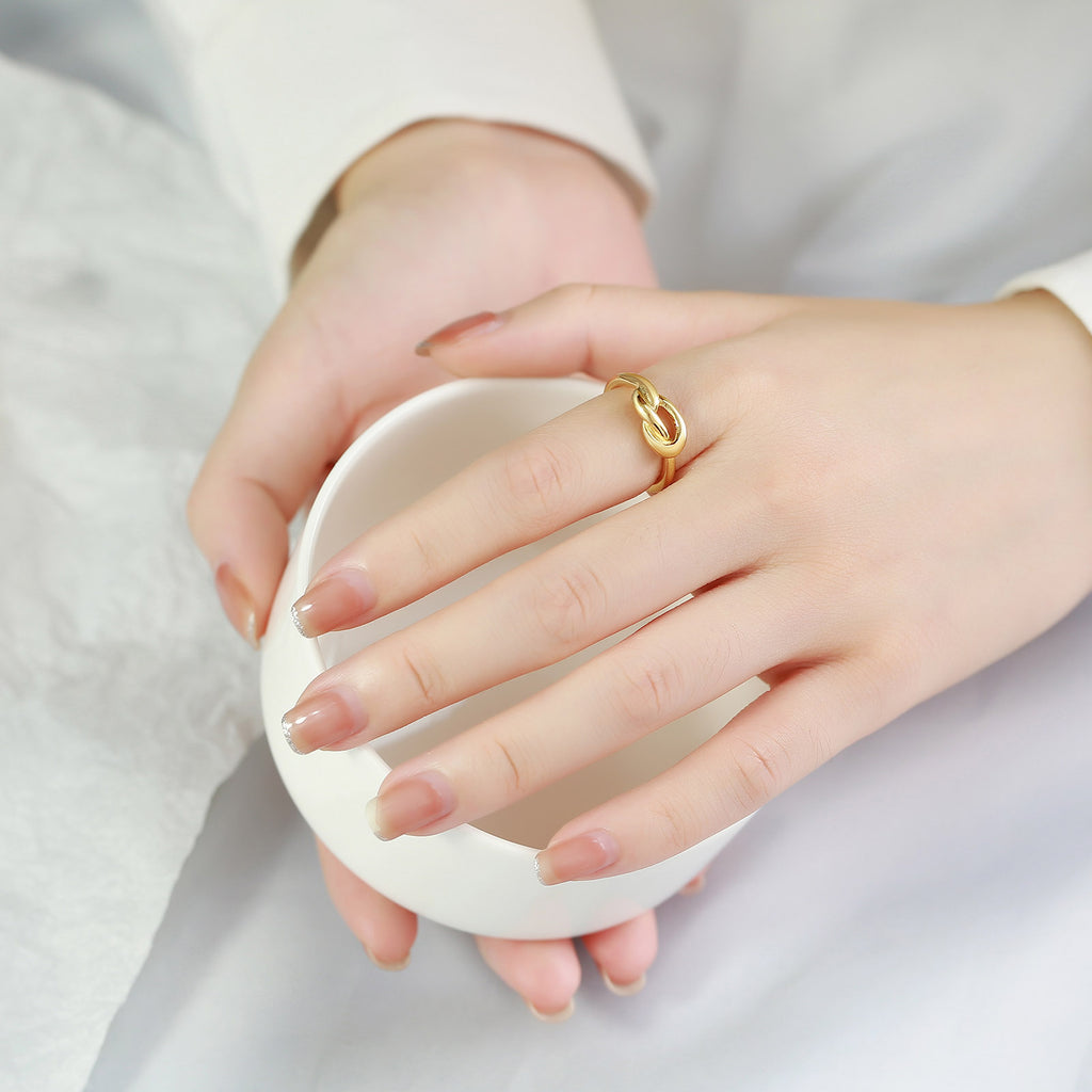 Gold Plated Knot Ring