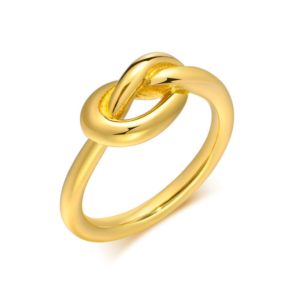 Gold Plated Knot Ring