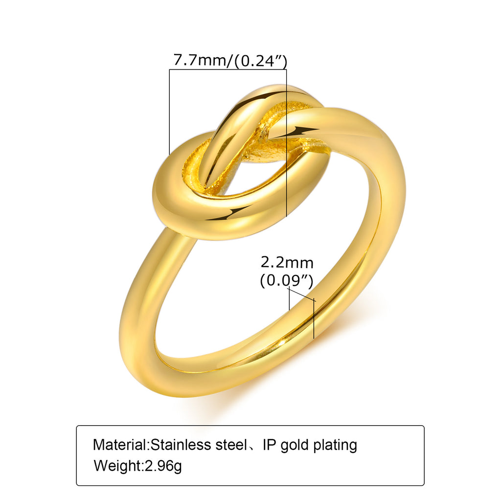 Gold Plated Knot Ring