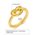Gold Plated Knot Ring