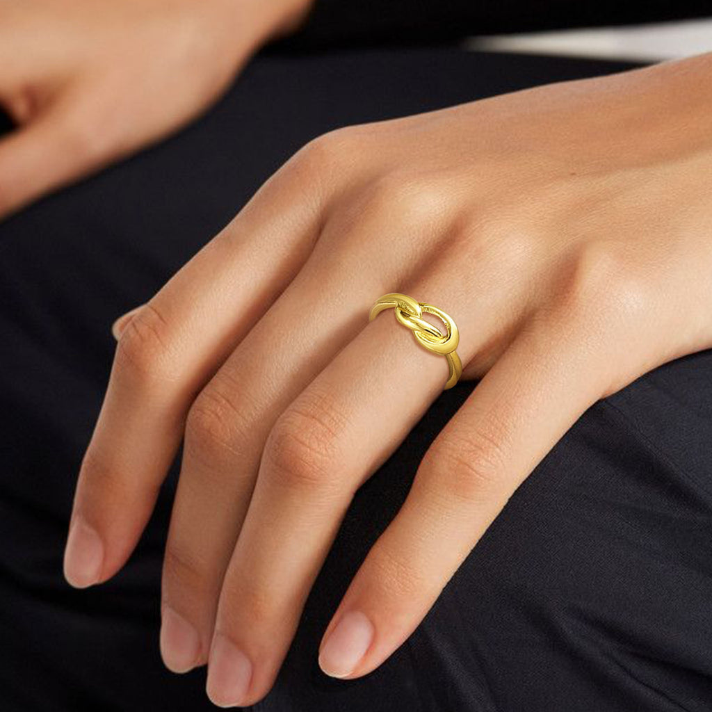 Gold Plated Knot Ring