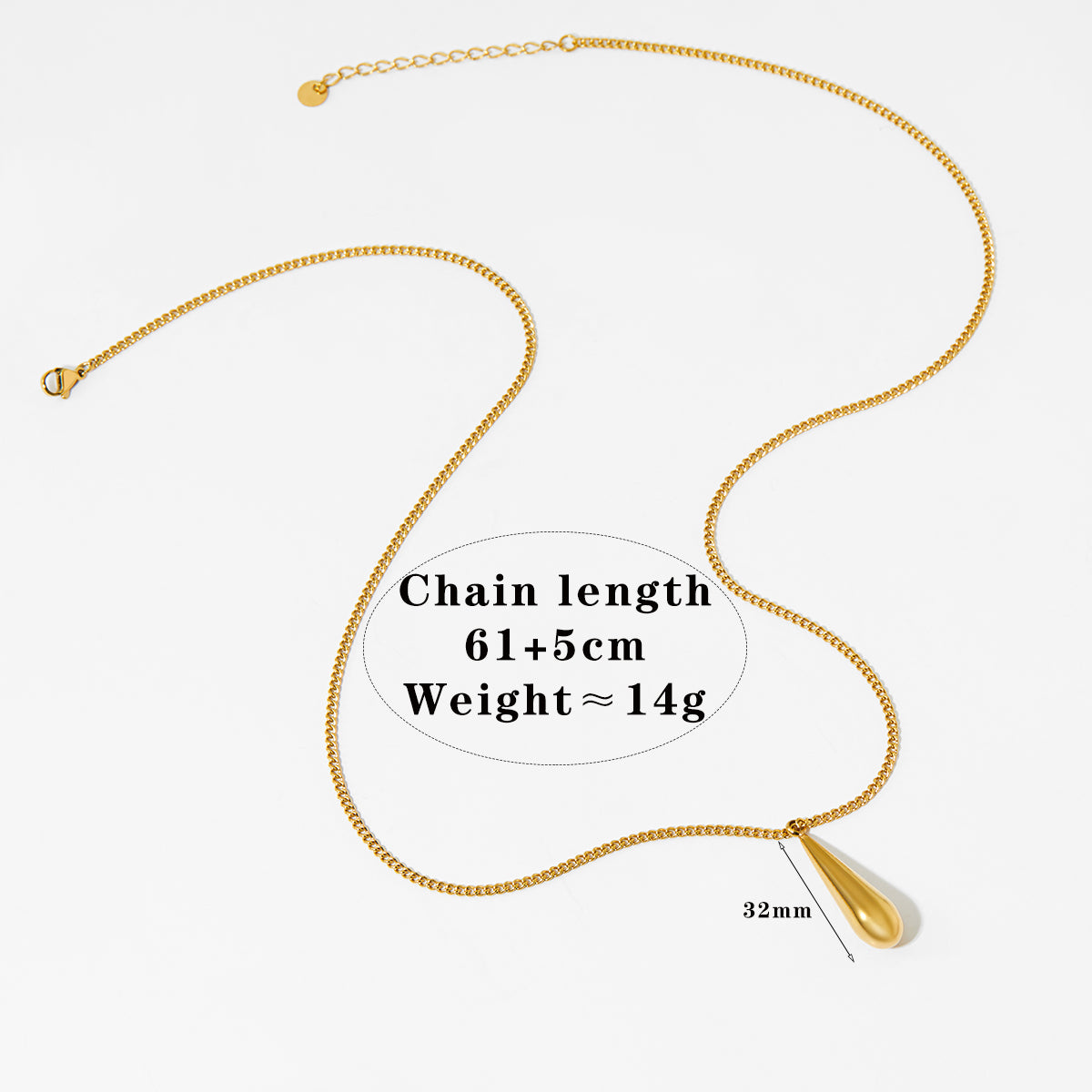 Thin drop Necklace