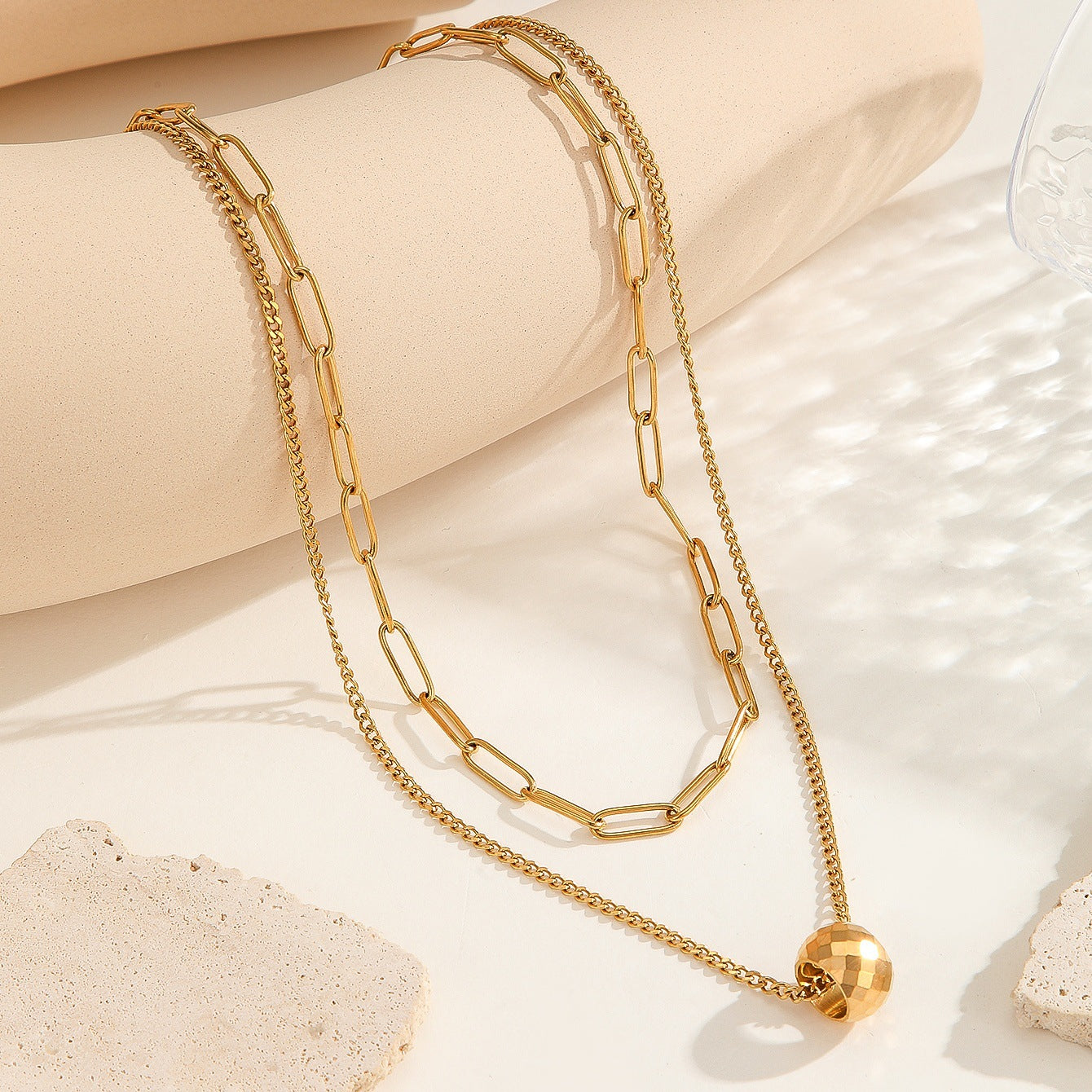 Elysian Link & Ball Necklace