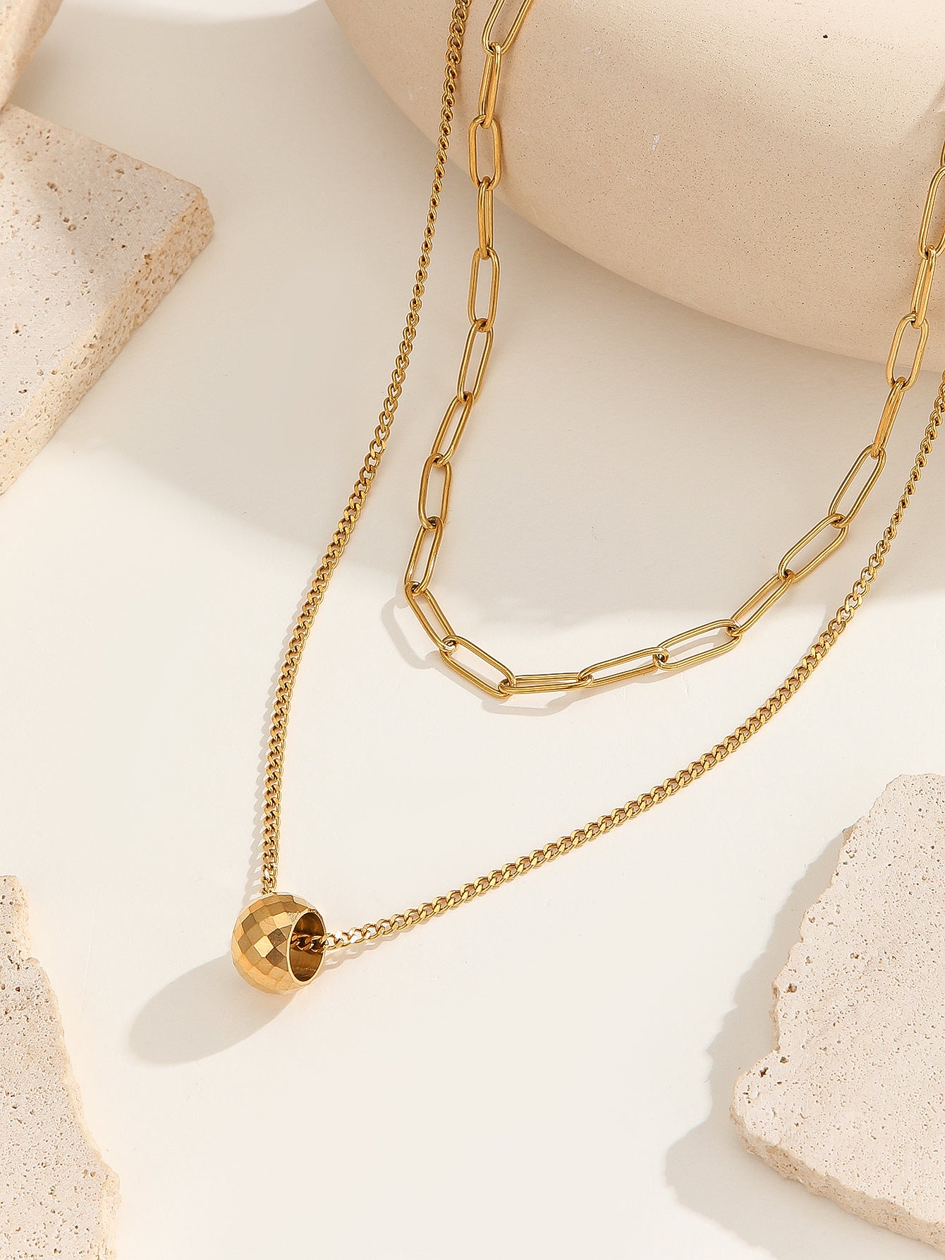 Elysian Link & Ball Necklace