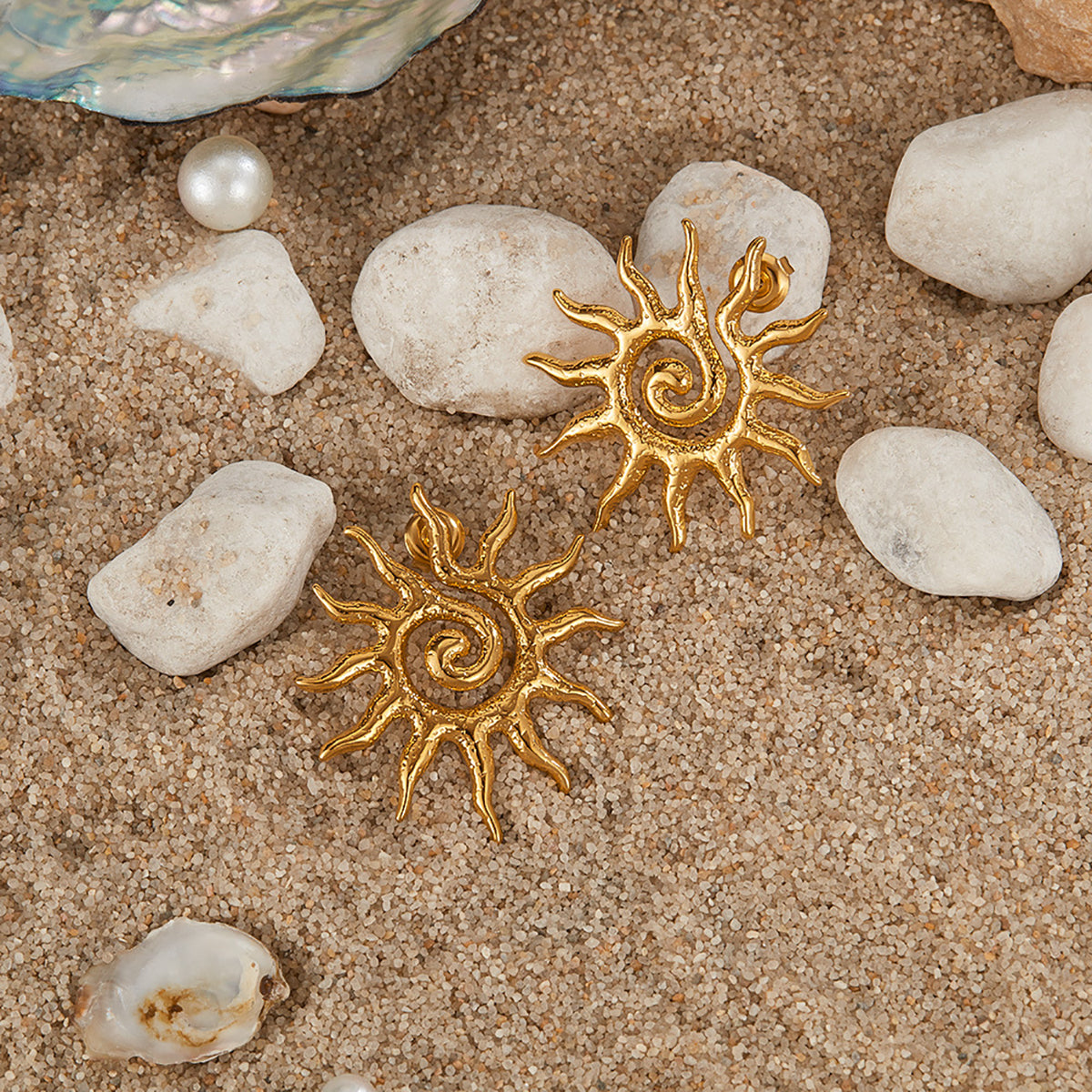 Boho Sun Statement Earrings