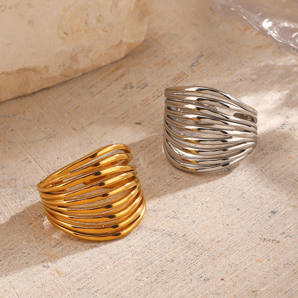 Wavelet Dome Ring