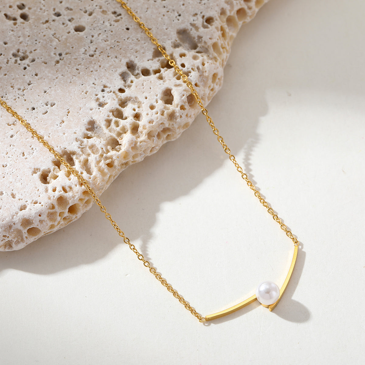 Pearl Arc Necklace