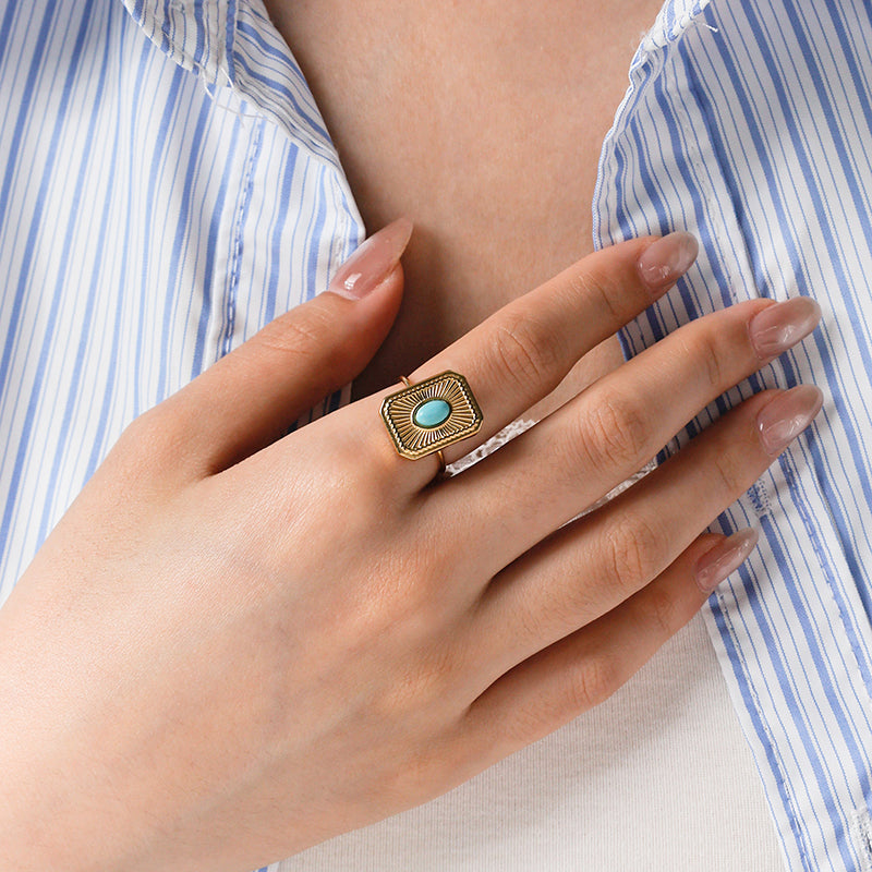 Radiant Turquoise Ring