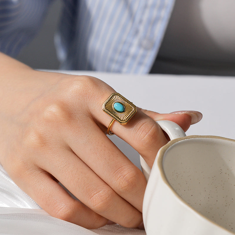 Radiant Turquoise Ring