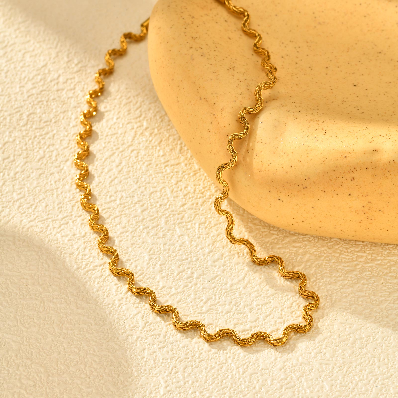 Golden Current Necklace
