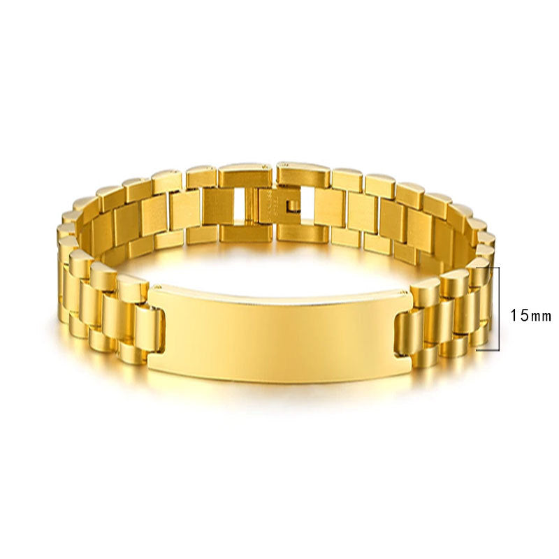 Men's Classic Plate Bracelet