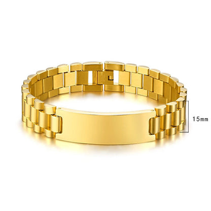 Men's Classic Plate Bracelet