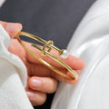 The Knot & Pearl Bangle