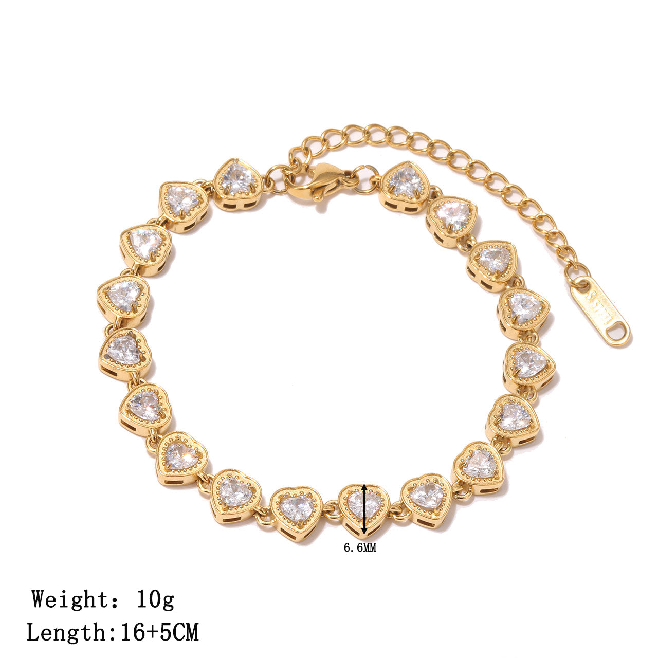 The Crystal Heart Bracelet