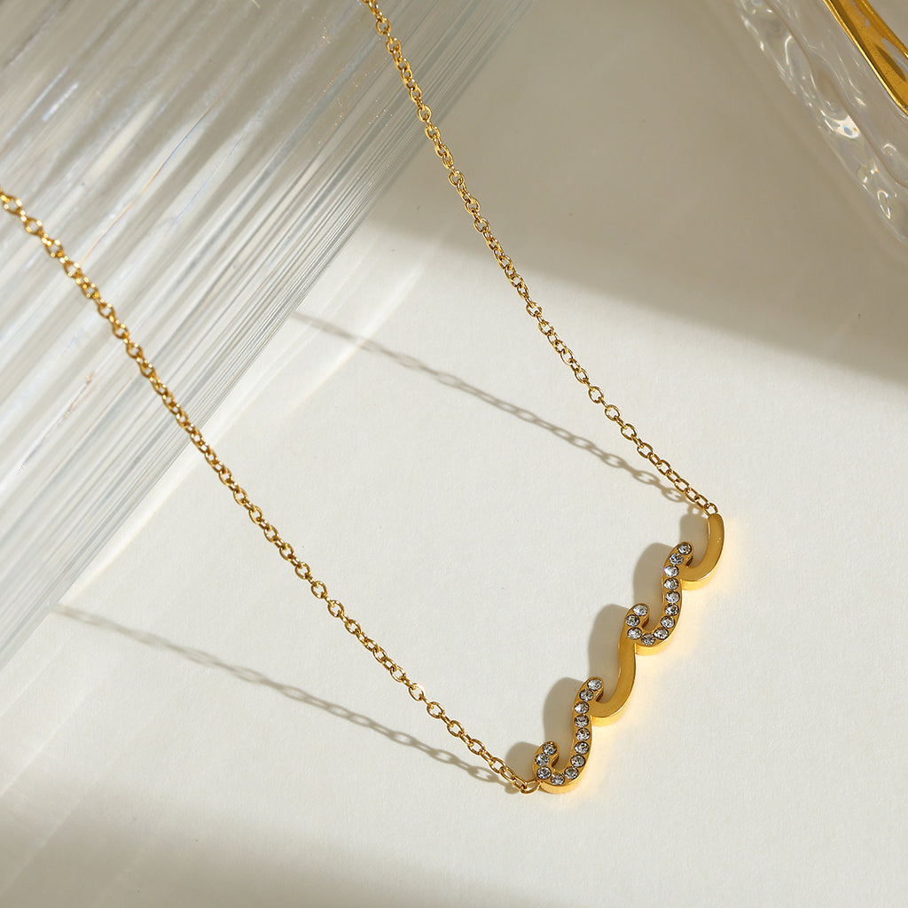 The Golden Wave Necklace