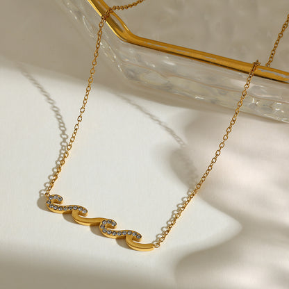 The Golden Wave Necklace
