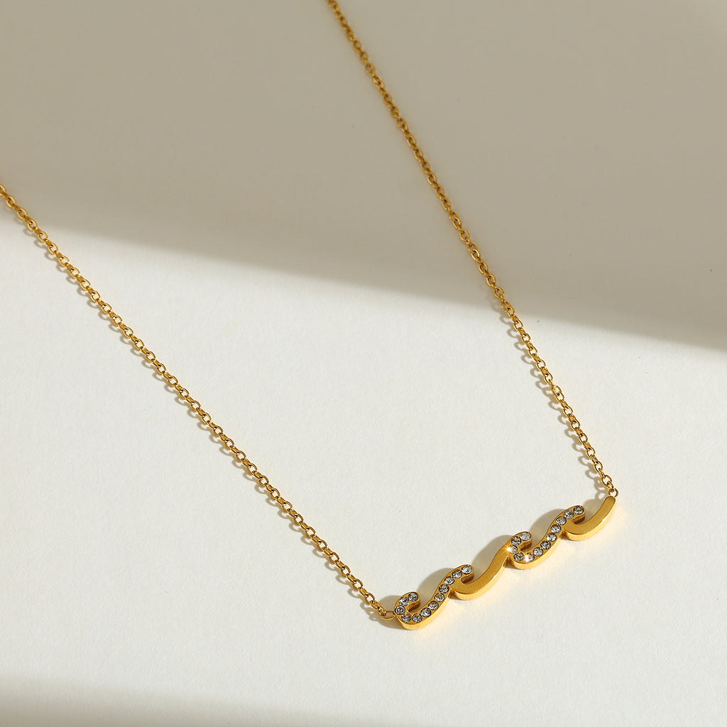 The Golden Wave Necklace