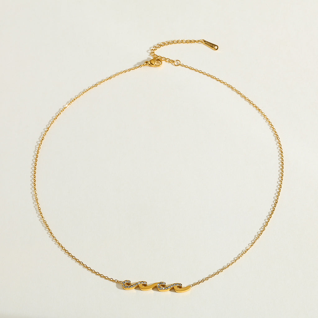 The Golden Wave Necklace
