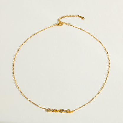 The Golden Wave Necklace