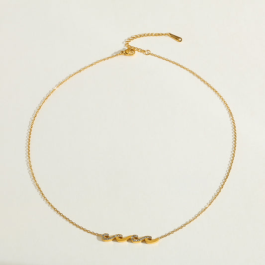The Golden Wave Necklace
