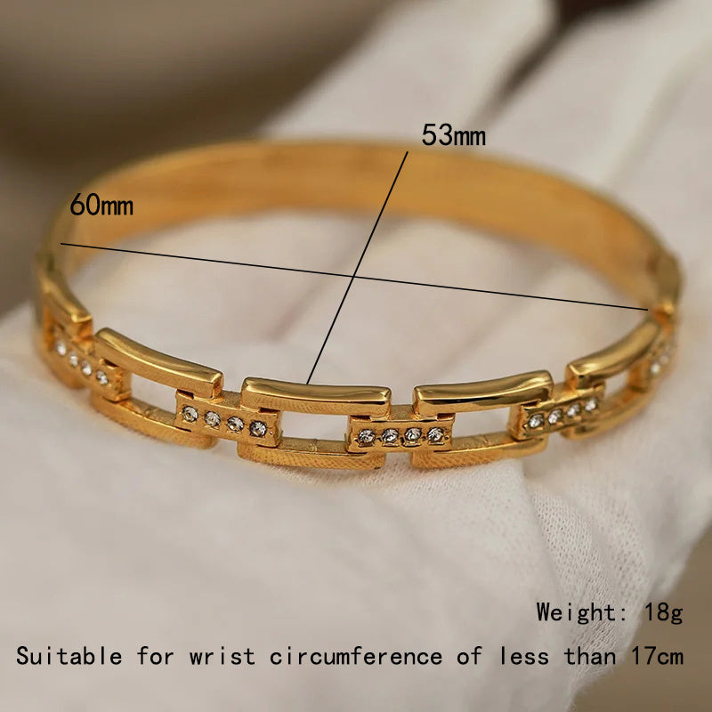 The Interlock Pave Bangle