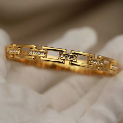 The Interlock Pave Bangle