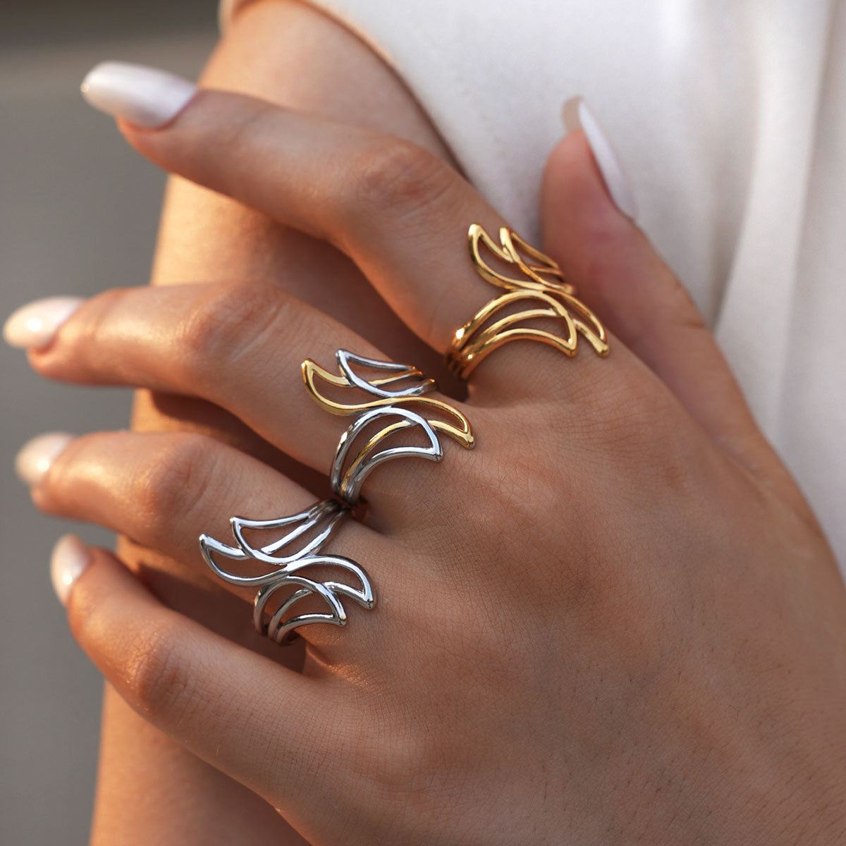 The Architectural Facet Ring