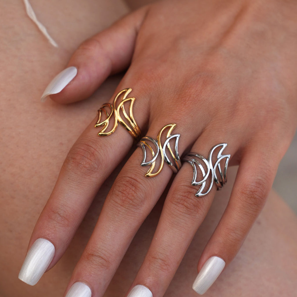 The Architectural Facet Ring