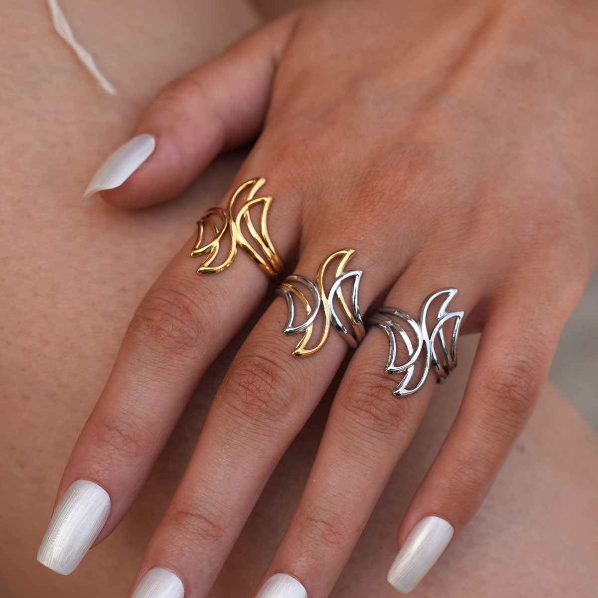 The Architectural Facet Ring