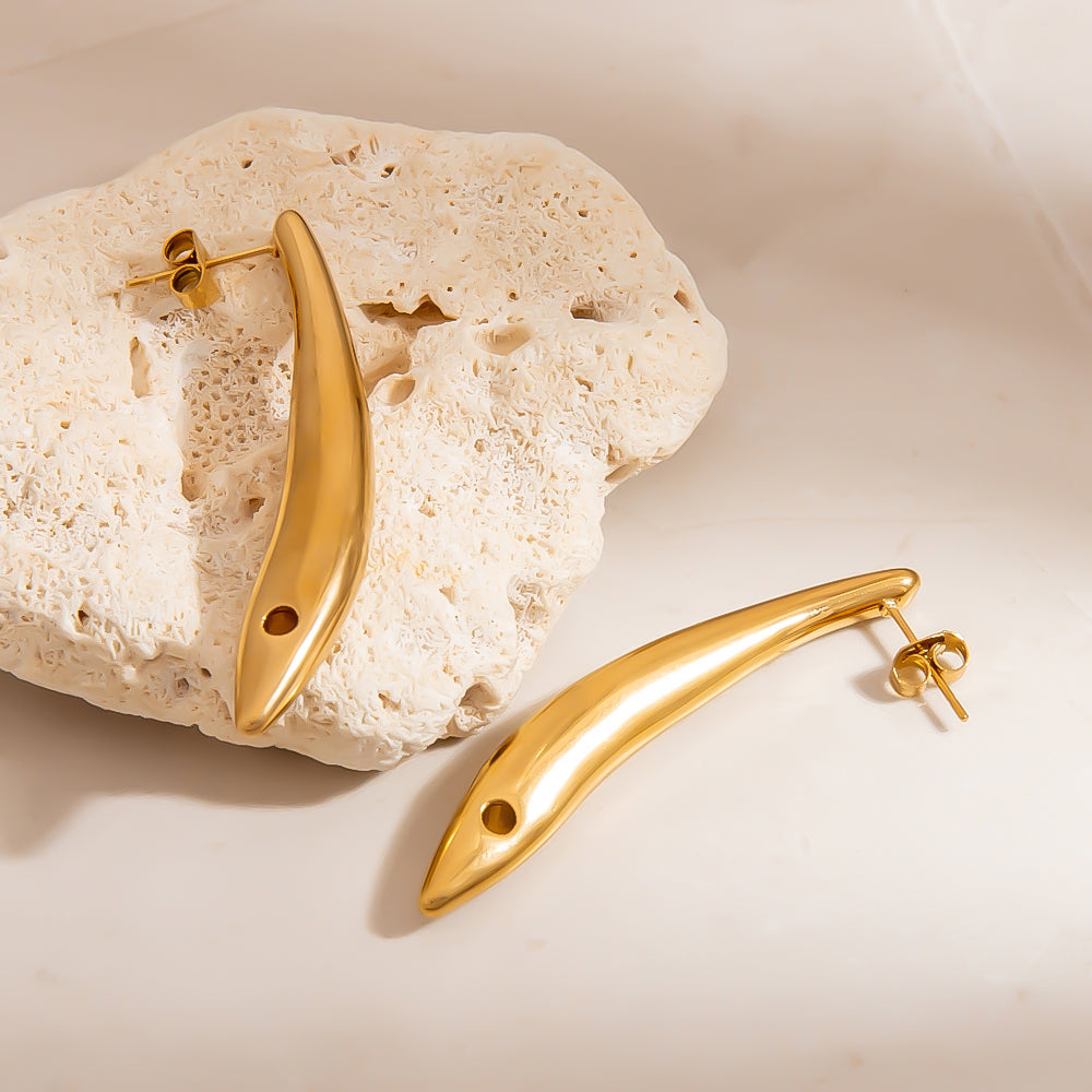 Sculpted Blade Earrings