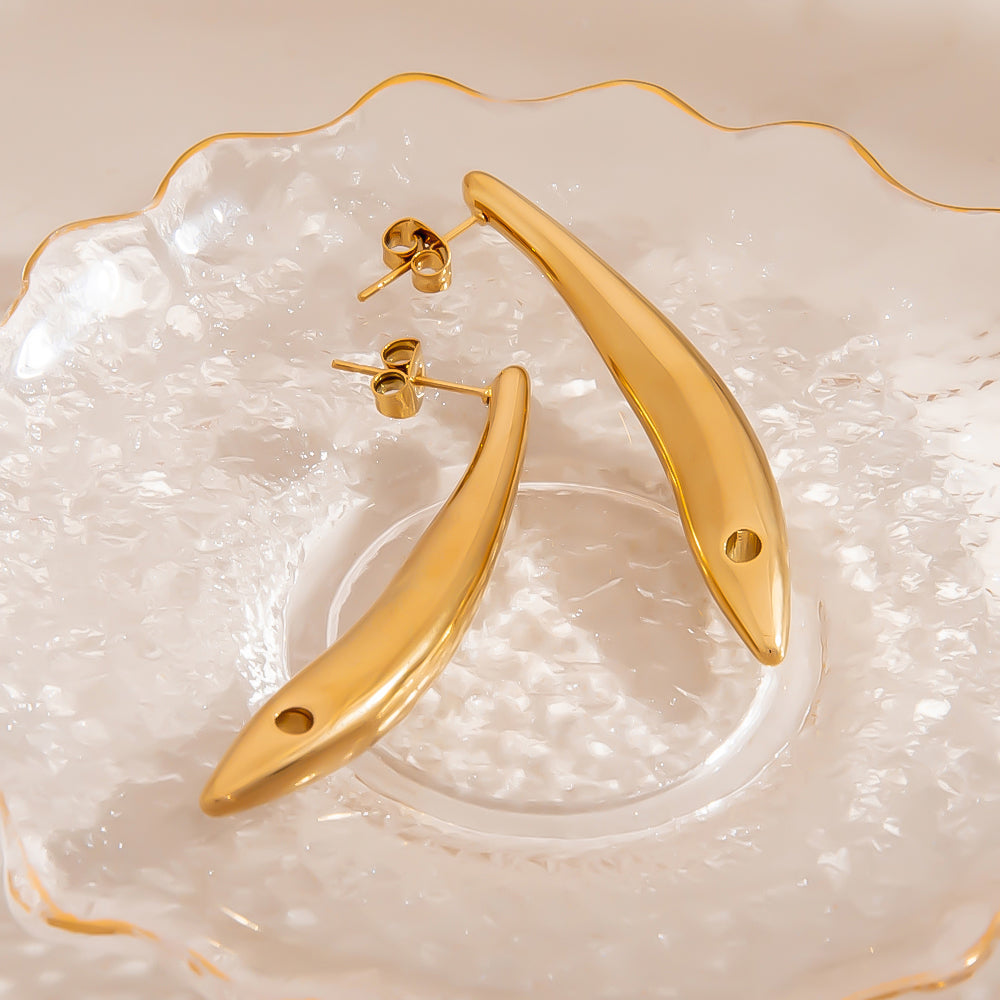 Sculpted Blade Earrings