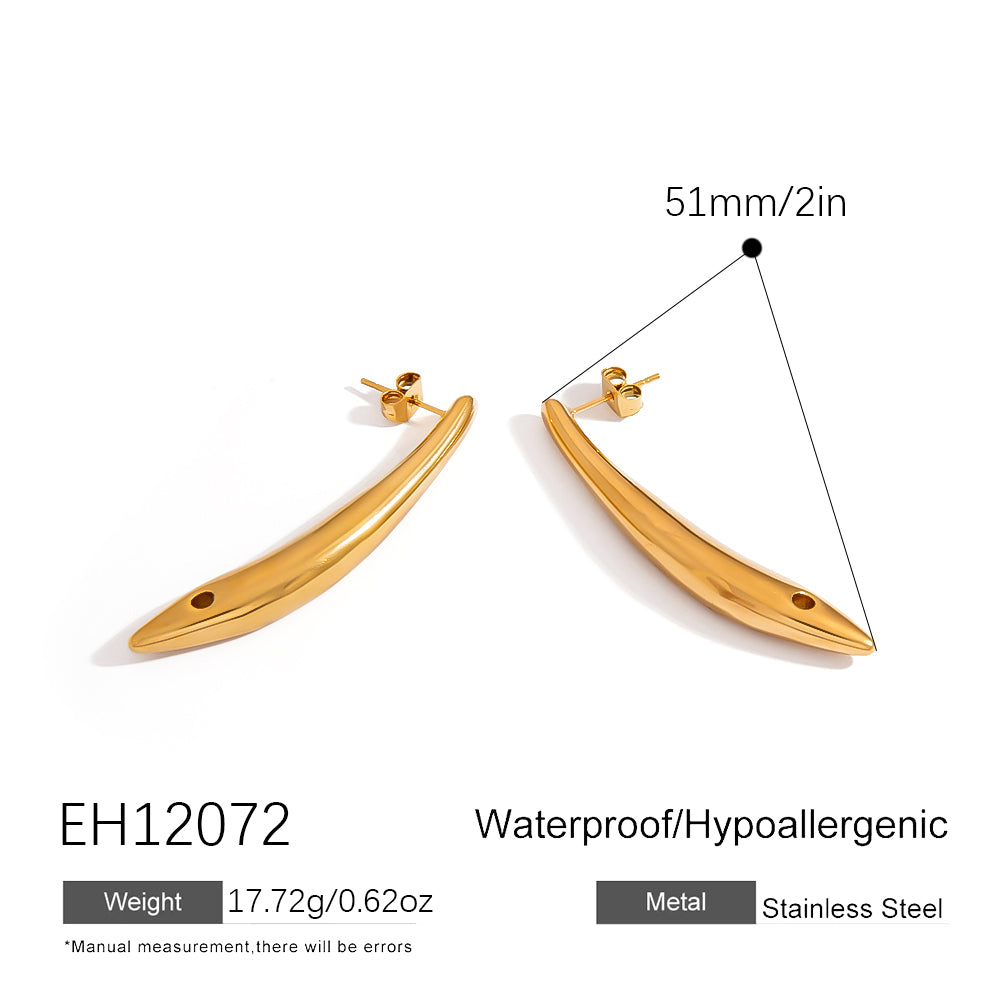 Sculpted Blade Earrings