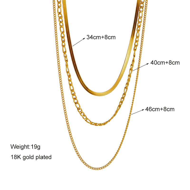 Gold Plated Small Snake Chain (Top)