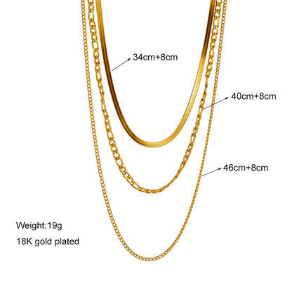 Gold Plated Small Snake Chain (Top)
