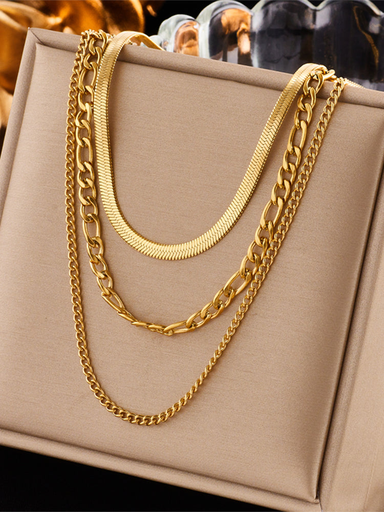 Gold Plated Small Snake Chain (Top)