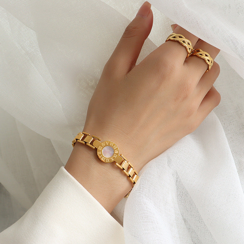 Roman Dial Link Bracelet