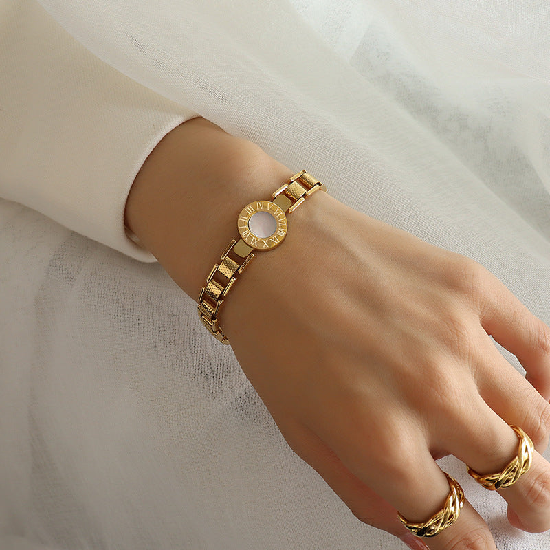 Roman Dial Link Bracelet
