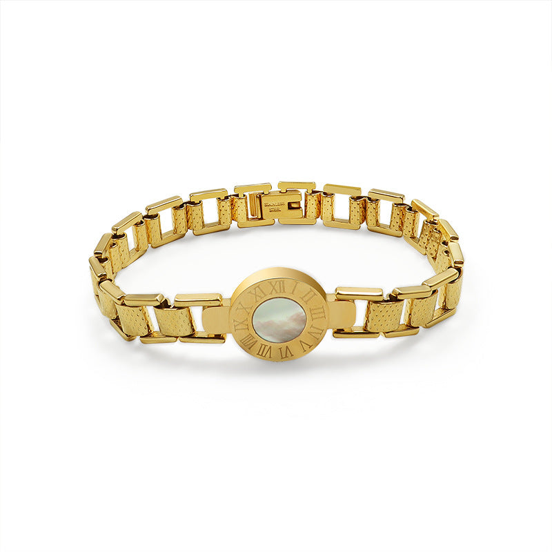 Roman Dial Link Bracelet