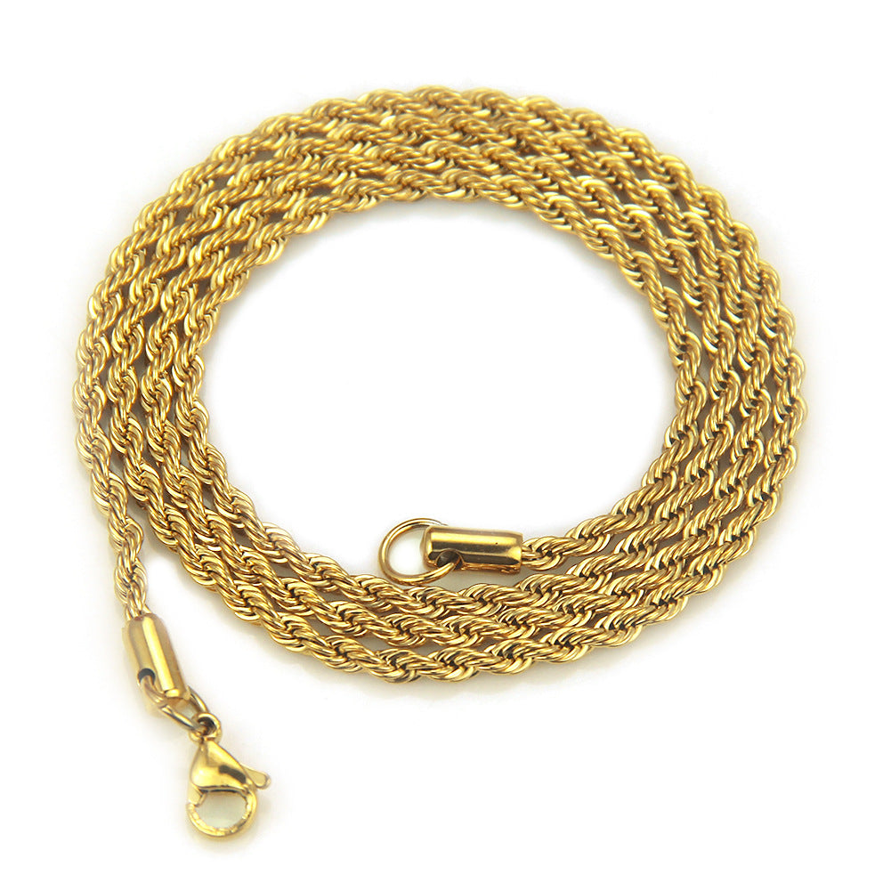 Men's Golden Rope Chain