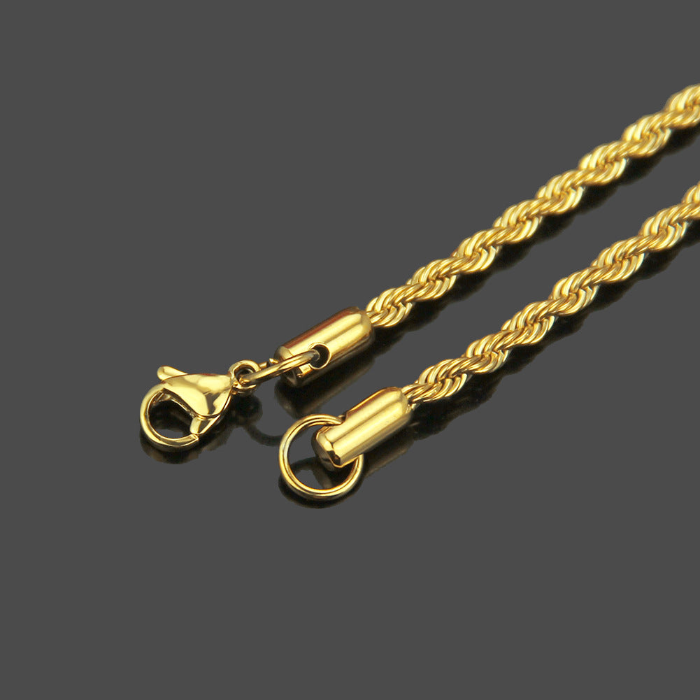 Men's Golden Rope Chain
