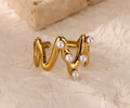 Pearl Wave Ring